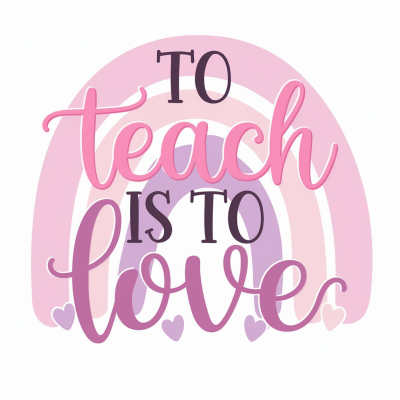Cotton Graphic Teacher Quote T-Shirt