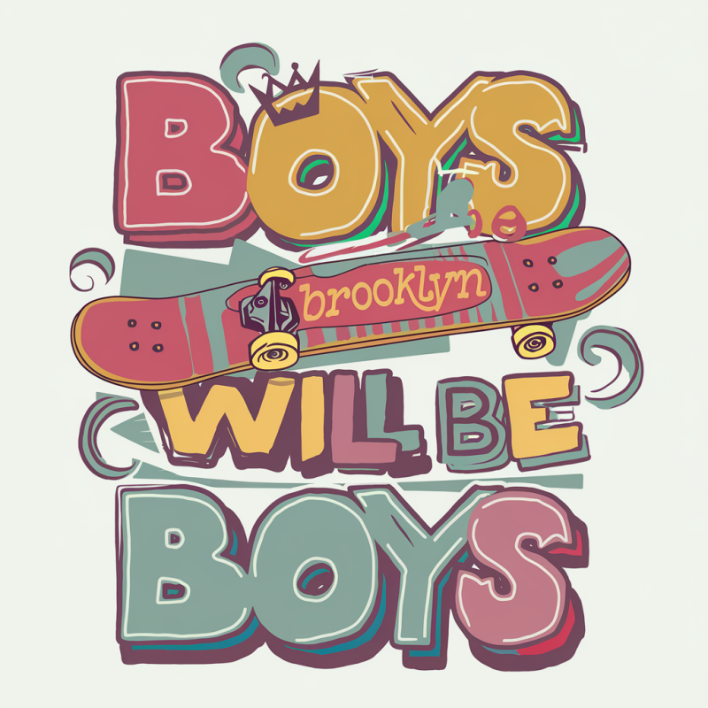 Brooklyn Skateboard Boys Graphic T-Shirt