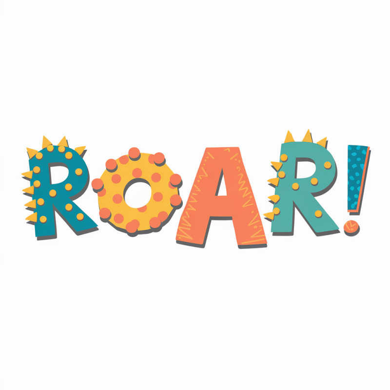 Dinosaur ROAR Graphic T-Shirt for Kids