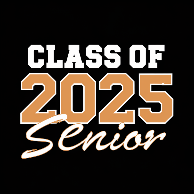 Class of 2025 Senior Black T-Shirt