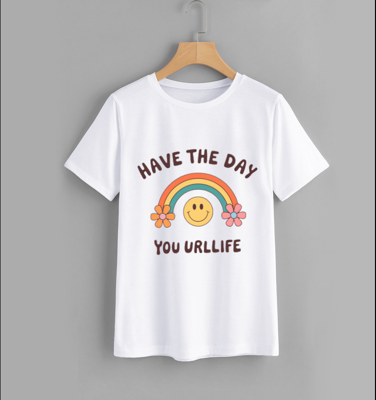 Have the Day Rainbow Graphic T-Shirt