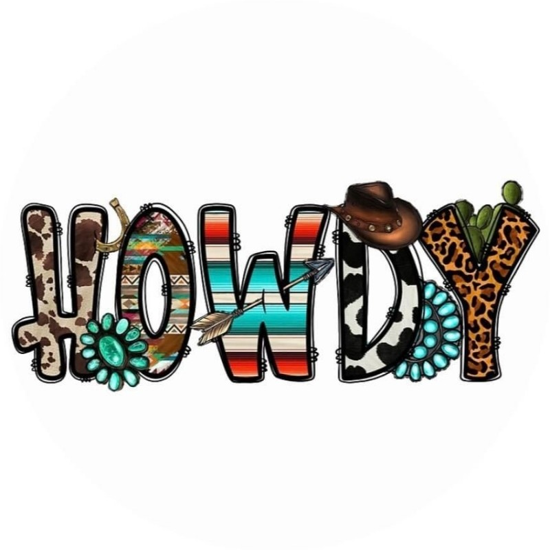 Howdy Graphic Tee - Unique Cowboy Style White T-Shirt