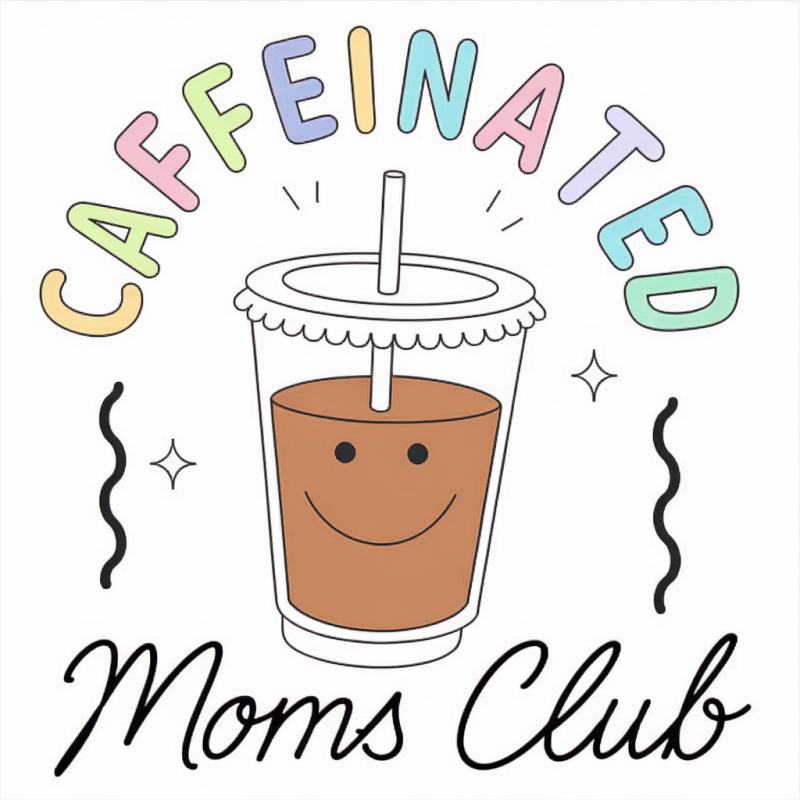 Caffeinated Moms Club Graphic T-Shirt