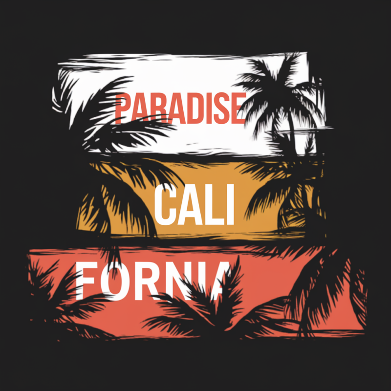 California Paradise Graphic T-Shirt