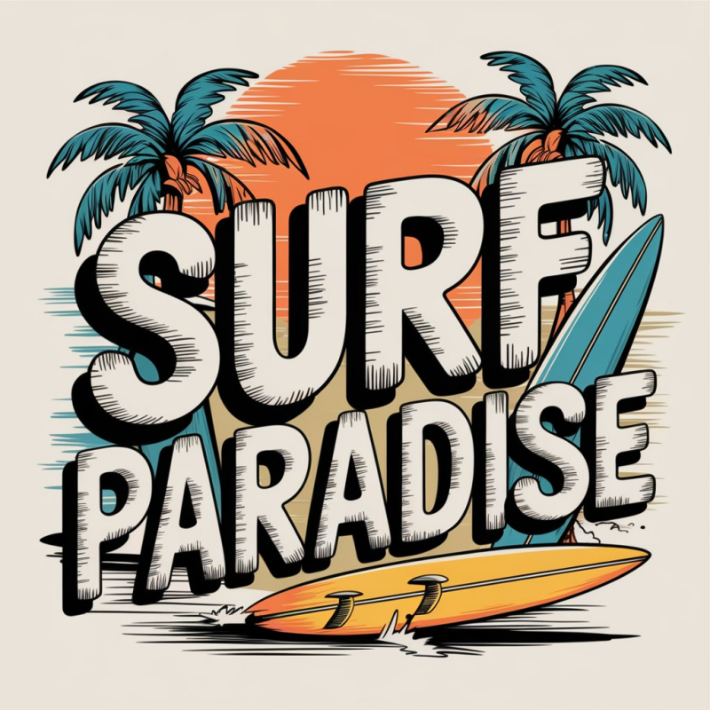 Surf Paradise Graphic T-Shirt
