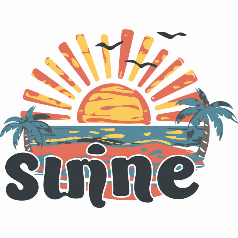 Sunset Graphic T-Shirt for Summer Vibes