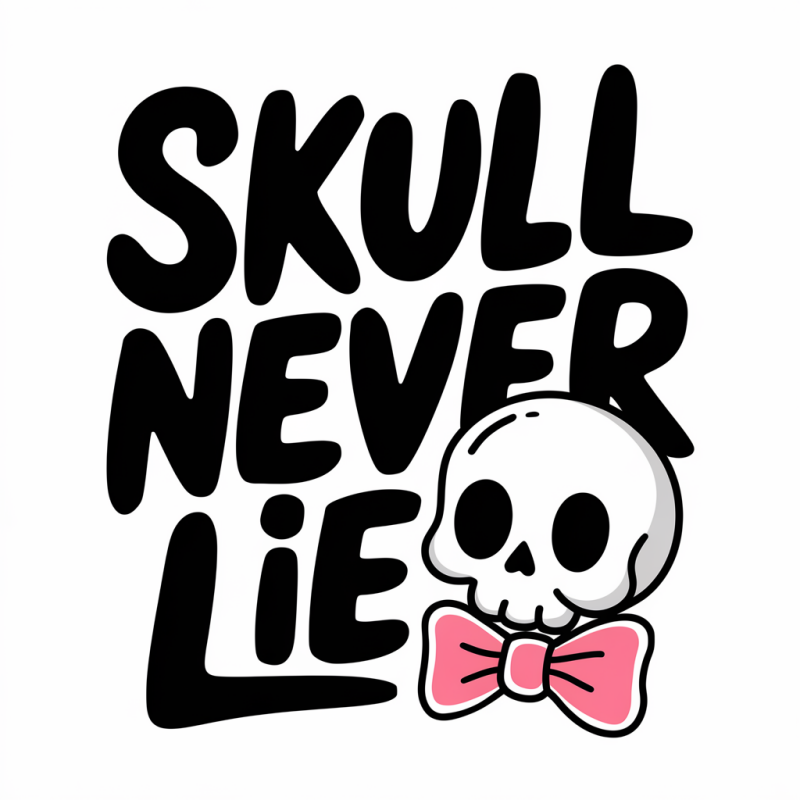 Skull Never Lie Graphic T-Shirt for Casual Wear