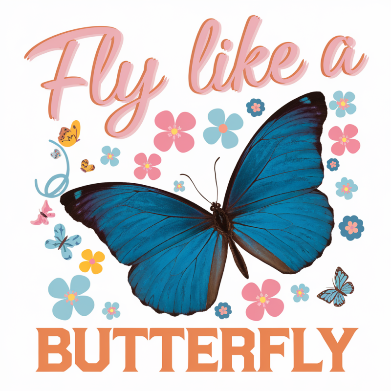 Fly Like a Butterfly Graphic T-Shirt