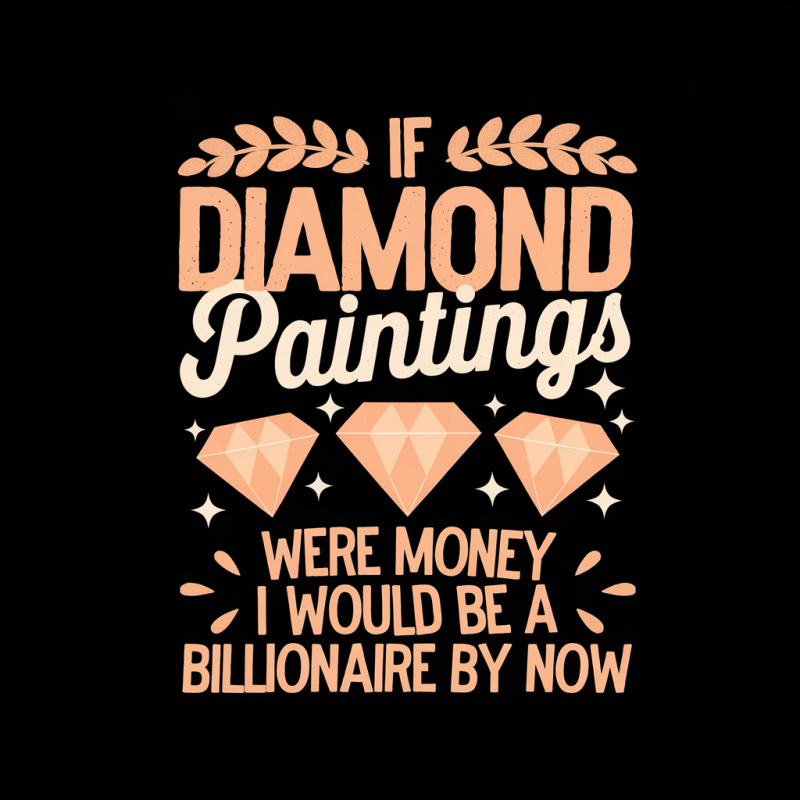 Diamond Paintings Money Humor T-Shirt