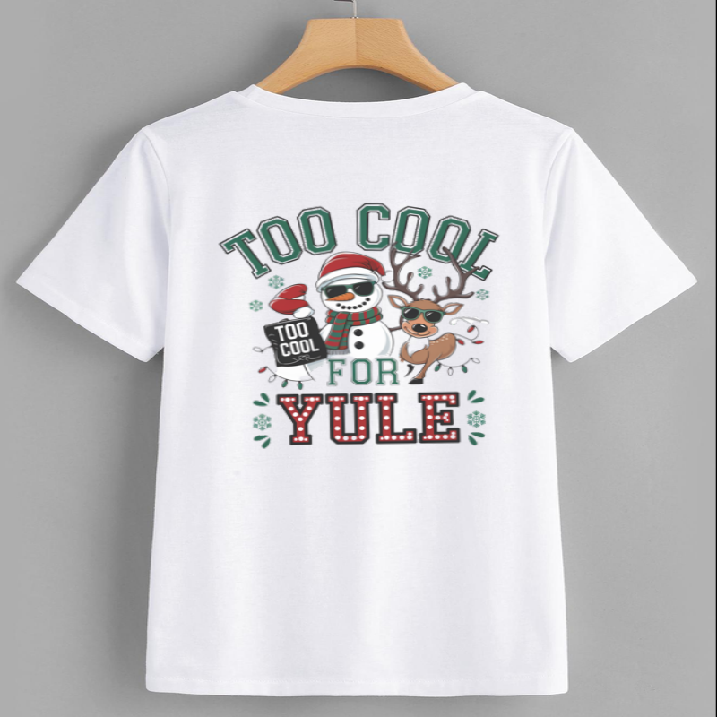 Too Cool for Yule Christmas T-Shirt