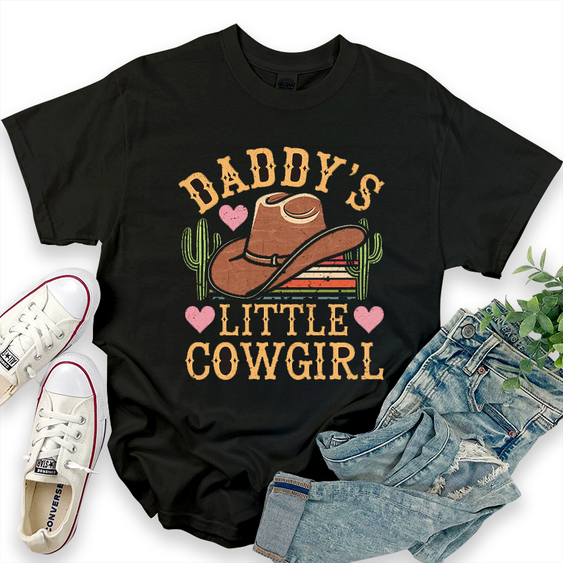 Western Cowgirl Graphic Top "Daddy's Little Cowgirl" T-Shirt