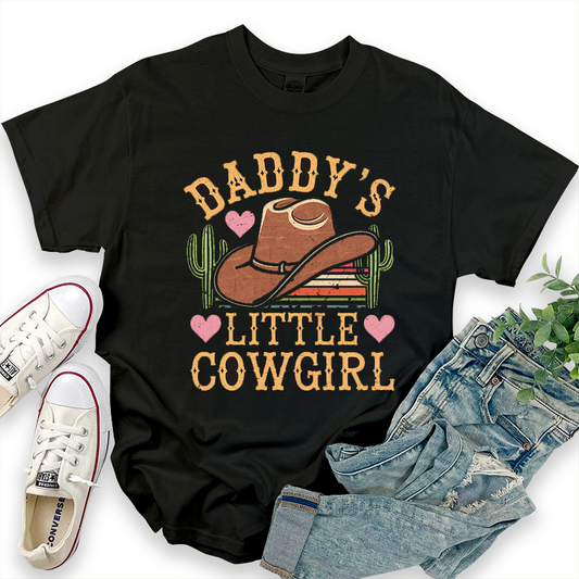 Western Cowgirl Graphic Top "Daddy's Little Cowgirl" T-Shirt