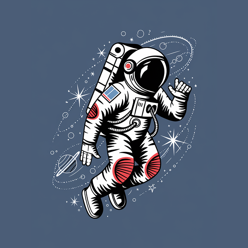 Astronaut Graphic T-Shirt