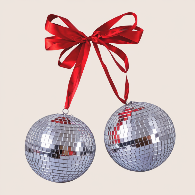 Disco Ball Christmas Graphic Tee