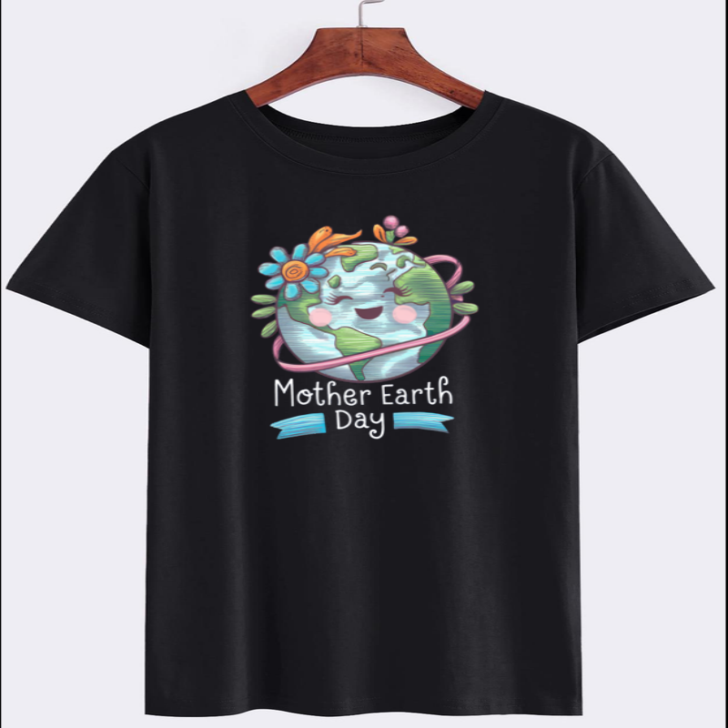 Mother Earth Day Graphic Tee with Eco-Friendly Design
