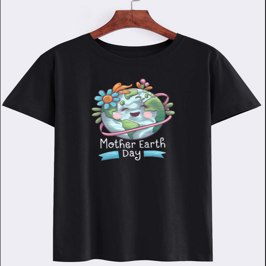 Mother Earth Day Graphic Tee with Eco-Friendly Design