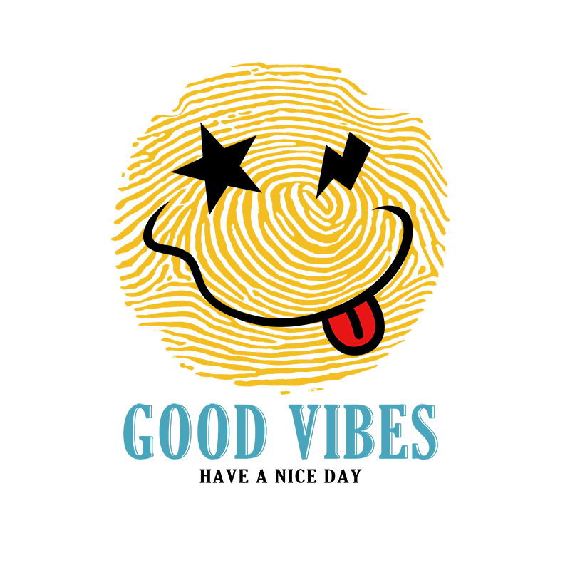 Smiley Face 'GOOD VIBES' T-shirt