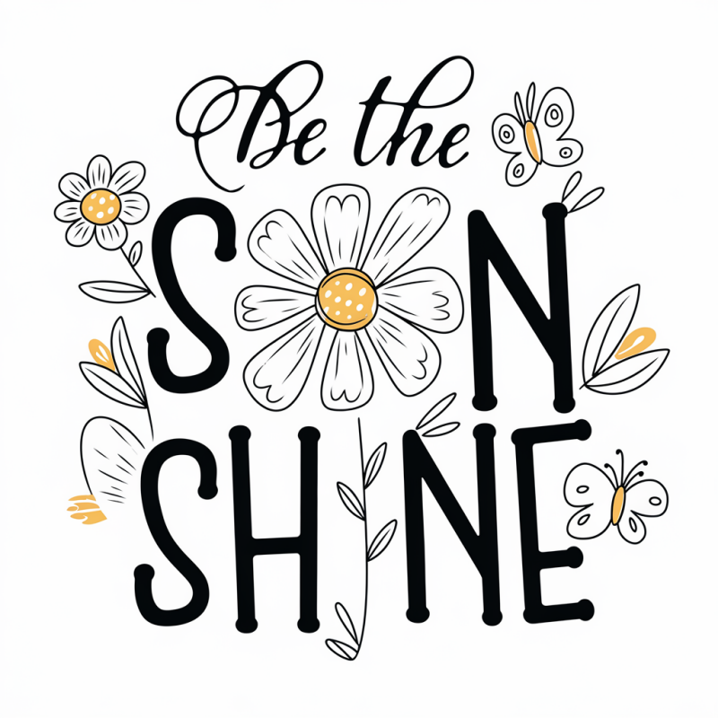 Sunshine Daisy Graphic Cotton T-Shirt