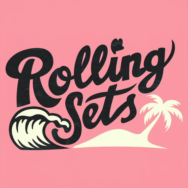 Rolling Sets Graphic T-shirt for Beach Lovers