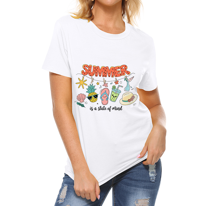 Summer is a State of Mind Beach Pattern T-Shirt