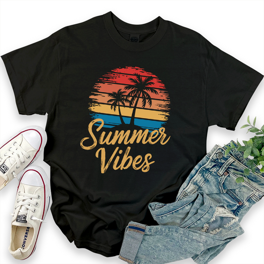 Summer Vibes Casual Graphic T-Shirt
