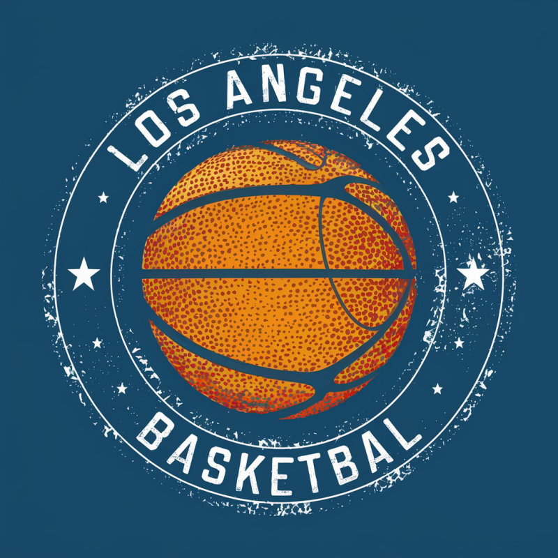 Los Angeles Basketball Graphic T-Shirt