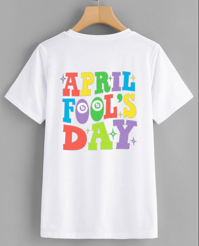 Colorful April Fool's Day Graphic Tee