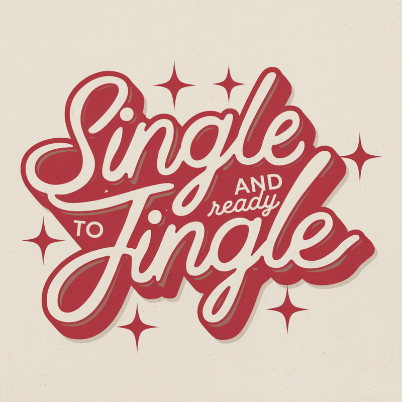 Funny Single and Ready to Jingle Christmas T-Shirt