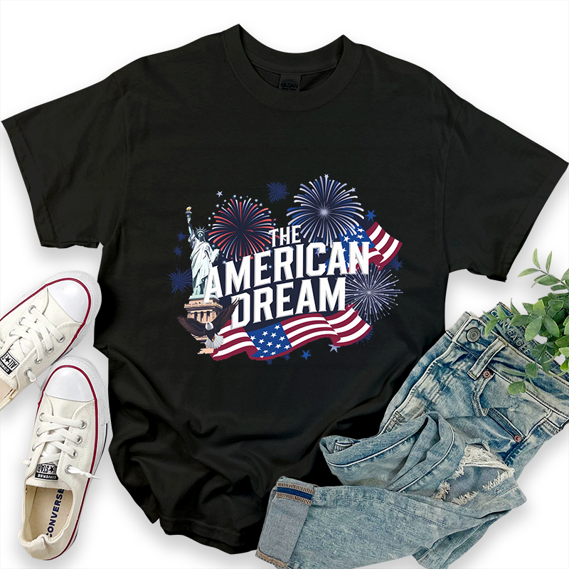 Independence Day Graphic Top 'The American Dream' T-Shirt