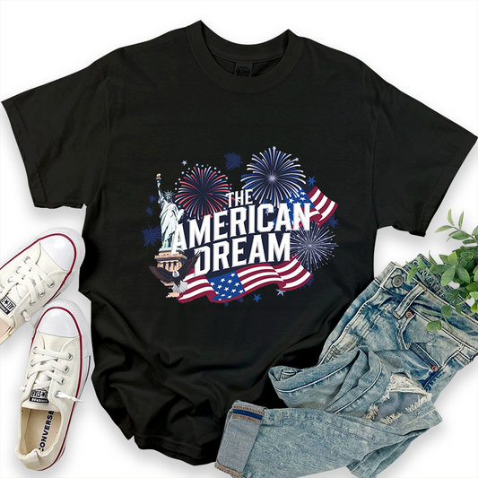 Independence Day Graphic Top 'The American Dream' T-Shirt