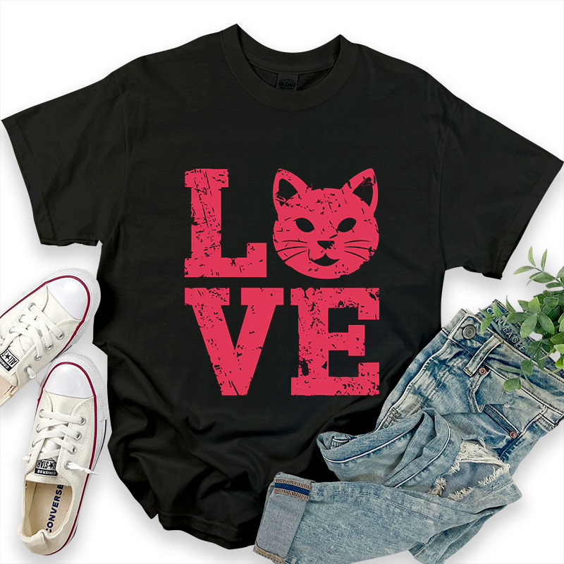 Valentine's Day Love Cat T-Shirt