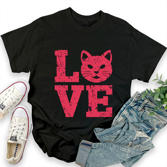 Valentine's Day Love Cat T-Shirt