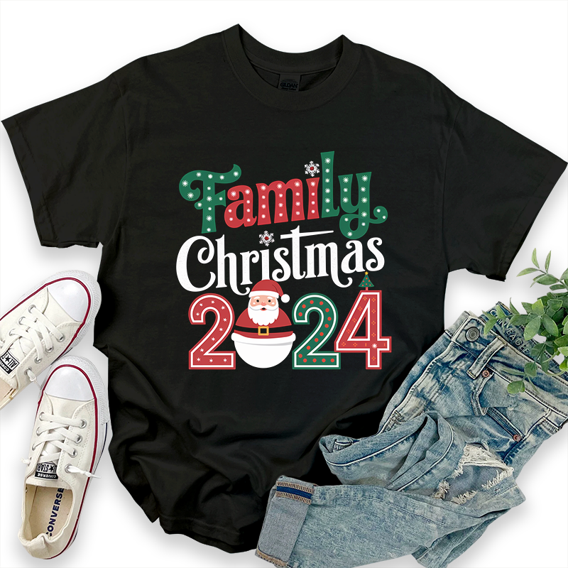 Christmas Pattern 'Family Christmas' T-Shirt