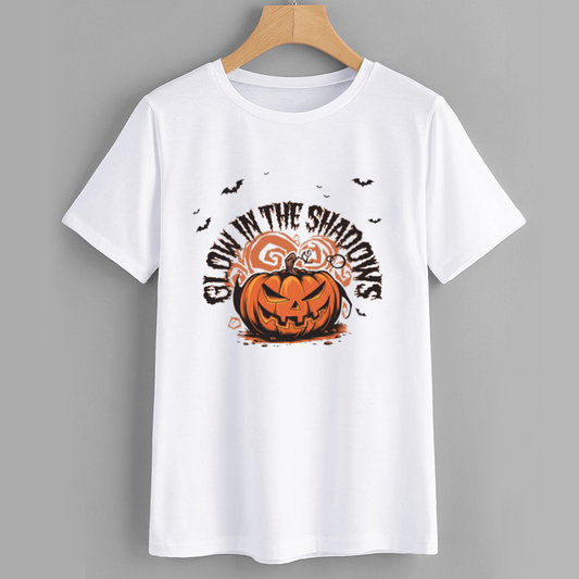 Glow in the Shadows Pumpkin Graphic Tee