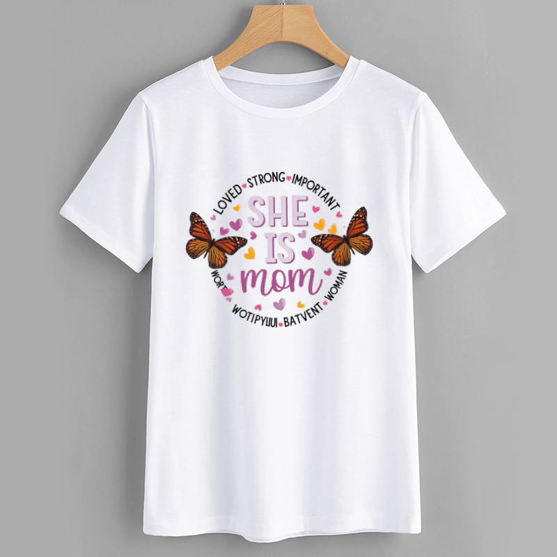 Butterfly Mom Affirmation T-Shirt