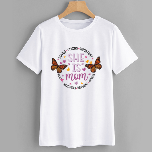 Butterfly Mom Affirmation T-Shirt