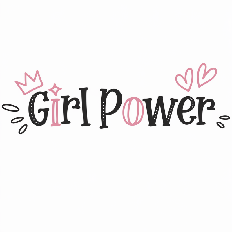 Cotton Girl Power Graphic T-Shirt