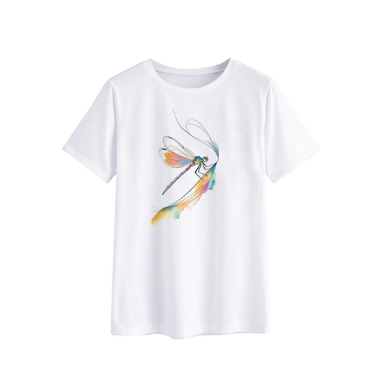 Artistic Dragonfly Graphic T-Shirt for Nature Lovers