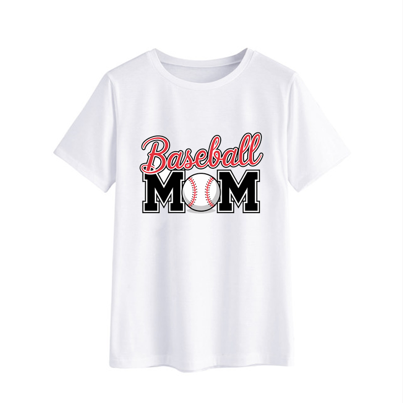 Baseball Mom Graphic T-Shirt for Sports Enthusiasts
