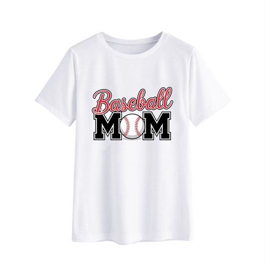 Baseball Mom Graphic T-Shirt for Proud Moms | Soft Cotton Tee
