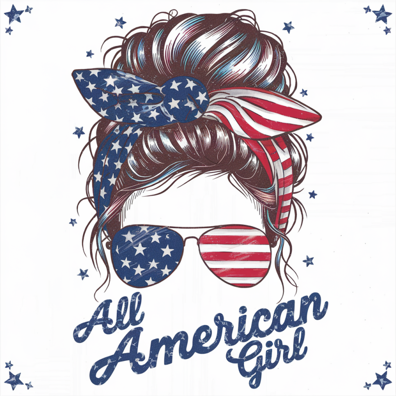 All American Girl Graphic T-Shirt
