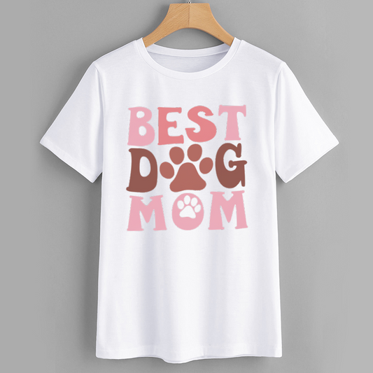 Best Dog Mom Graphic T-Shirt