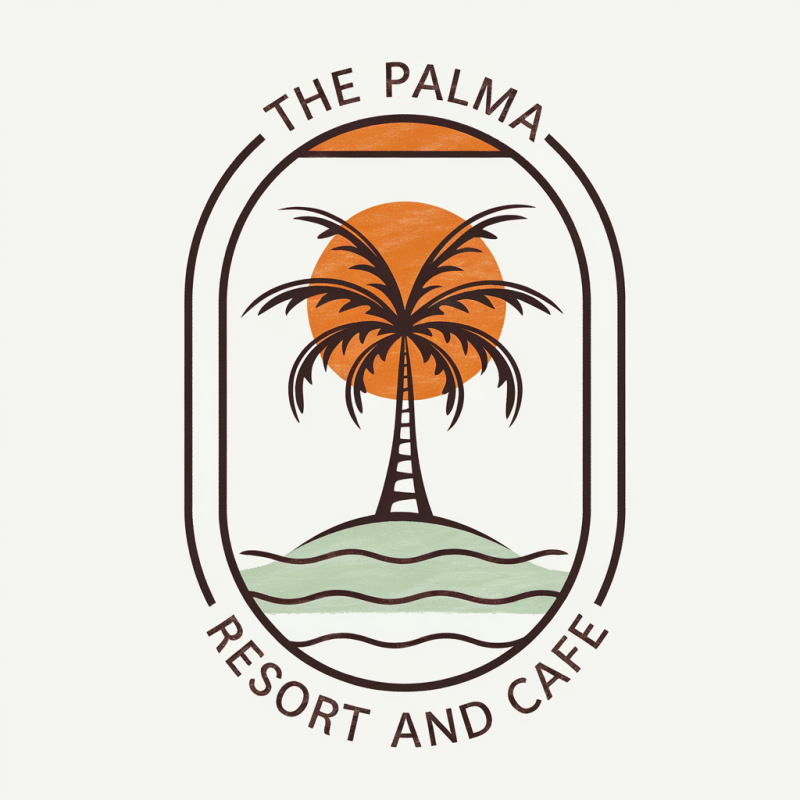 THE PALMA Cotton Palm Tree Graphic T-Shirt