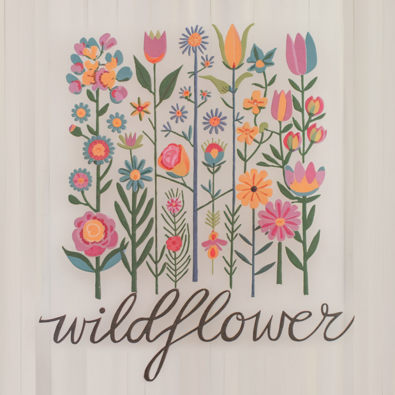 Wildflower Graphic Tee - Floral Design T-Shirt for Casual Wear
