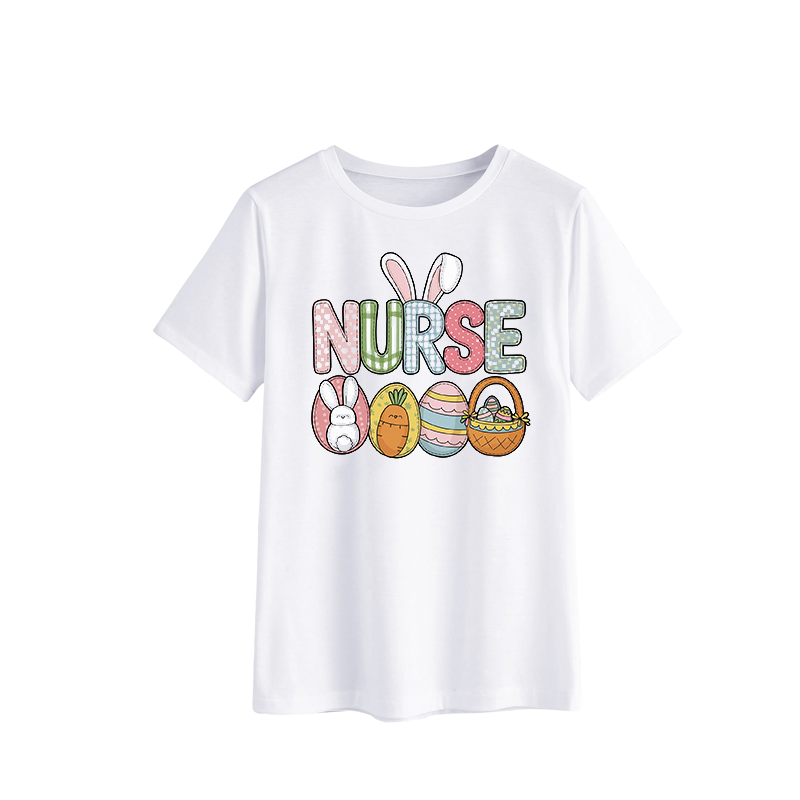Easter Bunny Nurse T-Shirt for Women