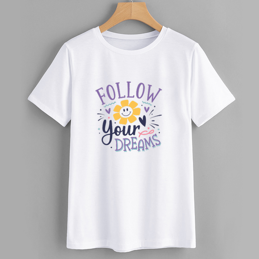 Follow Your Dreams Graphic T-Shirt - Motivational Casual Wear