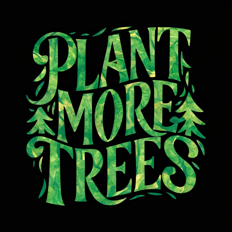 Eco-Friendly Plant More Trees T-Shirt