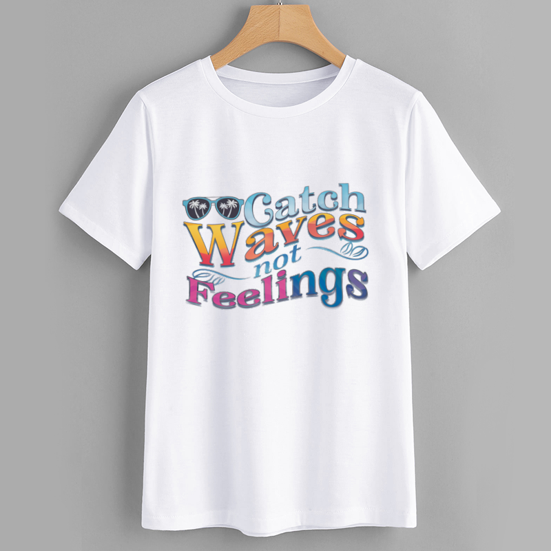 Catch Waves Not Feelings Graphic T-Shirt