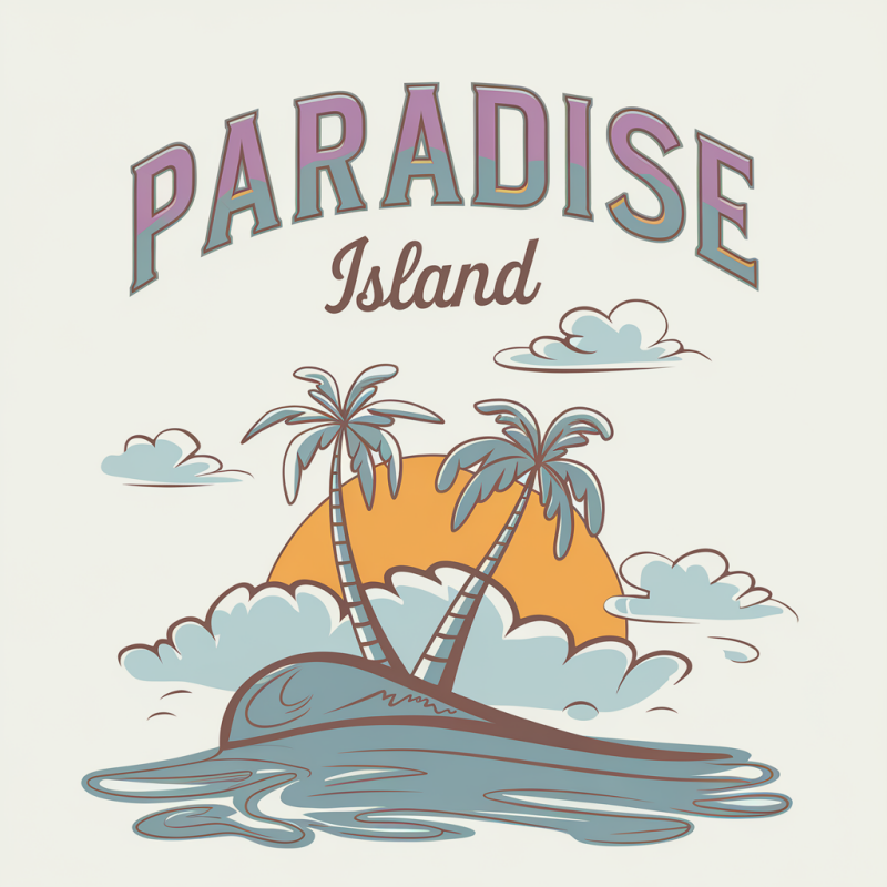 Paradise Island Graphic T-Shirt