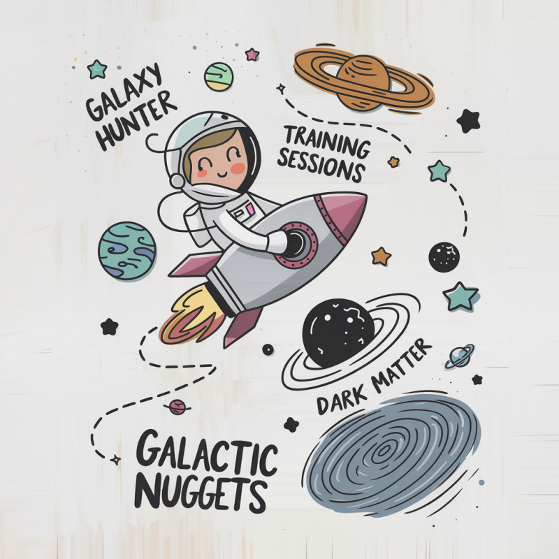 Galaxy Hunter Astronaut Graphic T-Shirt